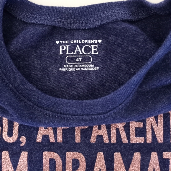 The Children's Place Dramatic Tee Size 4T - Picture 5 of 6